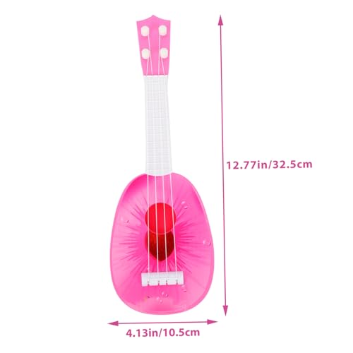 BESTonZON Ukulele aus Kunststoff Realistisches Musikinstrument Modell für Frühes Musikalisches Lernen Pädagogisches Gitarrenspielzeug für Jungen und Mädchen Anfänger Leicht zu von BESTonZON