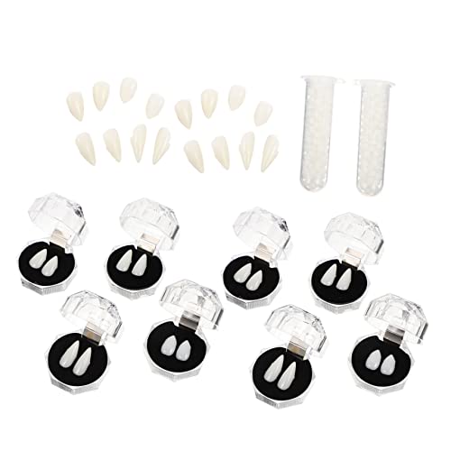 BESTonZON Vampir Zähne Set Teilig Haftperlen Halloween Vampirzähne Kit für Cosplay Karneval Party und Verkleidung Einfach Anzubringen Entfernen für Erwachsene und Familie BESTonZON Vampir Zähne Set Teilig Haftperlen Halloween Vampirzähne Kit für Cosplay Karneval Party und Verkleidung Einfach Anzubringen Entfernen für Erwachsene und Familie von BESTonZON