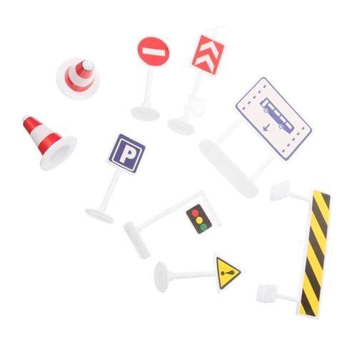 BESTonZON Verkehrszeichen Spielset Mini Straßenverkehrsschilder mit Realistischen Farben Robustes Kunststoffmodell Pädagogisches Lernspielzeug für Kindergarten und Rollenspiele Vielseitig BESTonZON Verkehrszeichen Spielset Mini Straßenverkehrsschilder mit Realistischen Farben Robustes Kunststoffmodell Pädagogisches Lernspielzeug für Kindergarten und Rollenspiele Vielseitig von BESTonZON