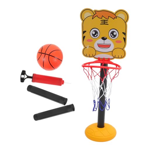 BESTonZON Verstellbarer Basketballkorb mit Lustigem Tiger Interaktives Basketball Wurfspielzeug für Drinnen und Draußen Einfach zu Montieren Fördert Eltern Junge Mädchen Spiel und BESTonZON Verstellbarer Basketballkorb mit Lustigem Tiger Interaktives Basketball Wurfspielzeug für Drinnen und Draußen Einfach zu Montieren Fördert Eltern Junge Mädchen Spiel und von BESTonZON