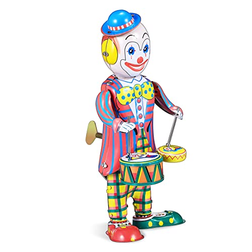 BESTonZON Vintage Clown Schlagzeuger Retro für Fördert Koordination und Fantasie Leuchtende Farben Einfache Bedienung ohne Batterien BESTonZON Vintage Clown Schlagzeuger Retro für Fördert Koordination und Fantasie Leuchtende Farben Einfache Bedienung ohne Batterien von BESTonZON