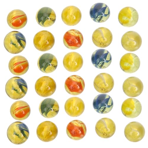 BESTonZON Vintage Glasmurmeln Bunt Ersatzspielsteine für Murmelspiele Dekorative Murmeln für Handgefertigte Glaskugeln Kompakt und Leicht Murmelspiel Zubehör von BESTonZON