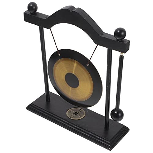 BESTonZON Vintage Messing Gong mit Holzständer Einzigartiges Chinesisches Feng Shui Tischgong Deko Beruhigender Langlebiges Messing und Holz Stabiles Desktop Zubehör für Meditation und BESTonZON Vintage Messing Gong mit Holzständer Einzigartiges Chinesisches Feng Shui Tischgong Deko Beruhigender Langlebiges Messing und Holz Stabiles Desktop Zubehör für Meditation und von BESTonZON