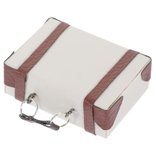 BESTonZON Vintage Miniatur Puppenhaus Koffer Mini Reise Hartschalen Modell Dekoratives Miniatur Haus Accessoire Aktentasche für Puppenhaus Szenen von BESTonZON