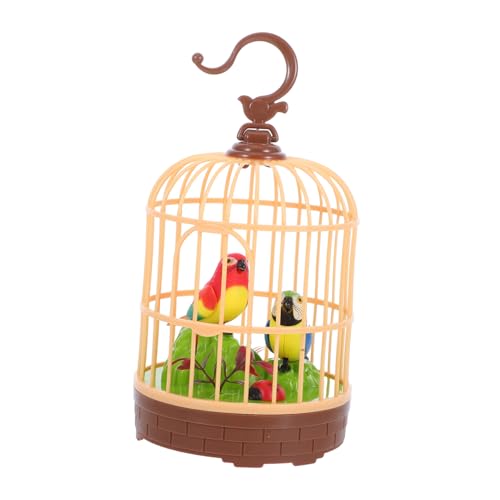 BESTonZON Vogelkäfig Mit Sprachsteuerung Sprechendes Papageien Vogel Im Käfig Vogelgeräusche Kunststoff BESTonZON Vogelkäfig Mit Sprachsteuerung Sprechendes Papageien Vogel Im Käfig Vogelgeräusche Kunststoff von BESTonZON
