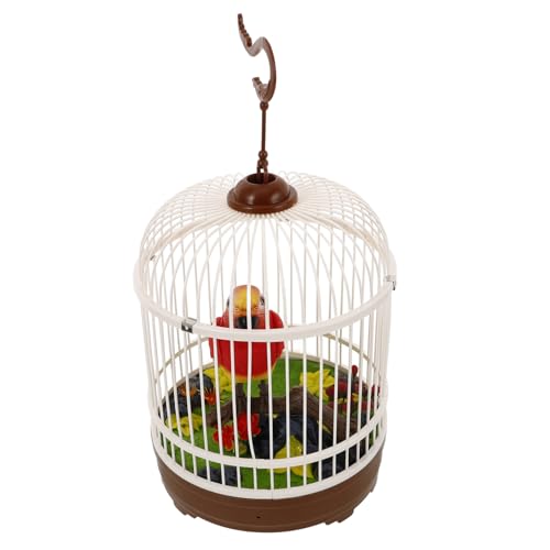 BESTonZON Vogelkäfig- interaktives lustiges Echtes Vogelkäfig Design Vogelkäfig Kleiner Vogelkäfig kleine Vogelkäfige Plastik rot von BESTonZON