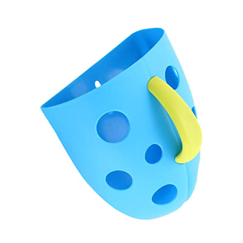 BESTonZON Wandmontierter Badspielzeug Organizer mit Saugnäpfen Langlebiger Aufbewahrungstasche für Badezimmer Geeignet für Glatte Flächen Wie und Fliesen Praktische Badespielzeug von BESTonZON