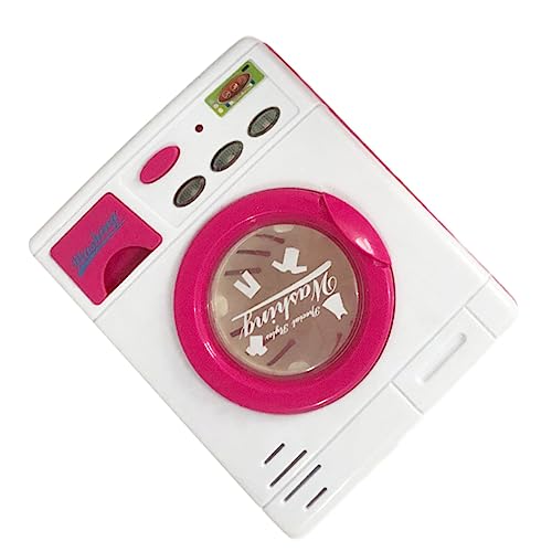 BESTonZON Waschmaschine Mini Spielhaus Kleinkinder Waschmaschine Rosa von BESTonZON