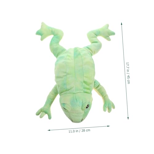 BESTonZON Weiche Frosch Handpuppe aus Plüsch für Interaktives Rollenspiel Kuscheliges Stofftier Fördert Kreatives Geschichtenerzählen für Jungen und Mädchen von BESTonZON