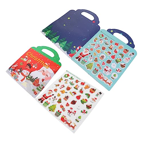 BESTonZON Weihnachten Thema DIY Aufkleber Buch Kinder Weihnachten Aufkleber Buch Party Favor von BESTonZON