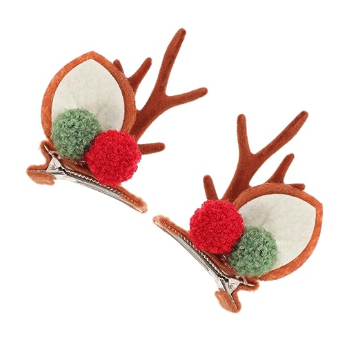 BESTonZON Weihnachts Haarschmuck Niedliche Rentier Geweih Haarspangen Leicht und Bequem für Partys und Feiertage Festlicher Kopfschmuck für Erwachsene von BESTonZON