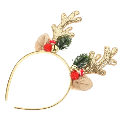 BESTonZON Weihnachts Rentier Geweih Haarreif Mit Glitzer Und Glocken Festlicher Haarschmuck Für Erwachsene Und Ideal Für Weihnachten Feiertage Und Partys BESTonZON Weihnachts Rentier Geweih Haarreif Mit Glitzer Und Glocken Festlicher Haarschmuck Für Erwachsene Und Ideal Für Weihnachten Feiertage Und Partys von BESTonZON