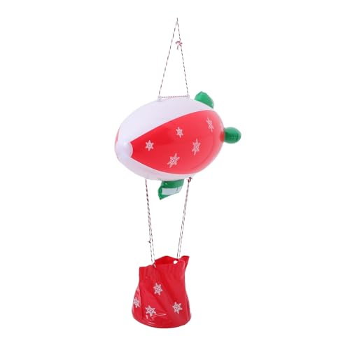BESTonZON Weihnachtsdekoration Festliche Ferienballons Aufblasbare Verzierung Weihnachtsschmuckballons Feiertagsparty Liefert Urlaub Hüpfburgen Feiertagspartydekor Raumschiff-ballons Plastik von BESTonZON