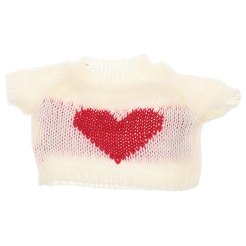 BESTonZON Weißer Pullover für Kuscheltiere Weiche Puppenkleidung Austauschbarer Strickpullover für Plüschtiere und Reborn Outfits Kreatives Zubehör für Puppen und Plüschtiere BESTonZON Weißer Pullover für Kuscheltiere Weiche Puppenkleidung Austauschbarer Strickpullover für Plüschtiere und Reborn Outfits Kreatives Zubehör für Puppen und Plüschtiere von BESTonZON