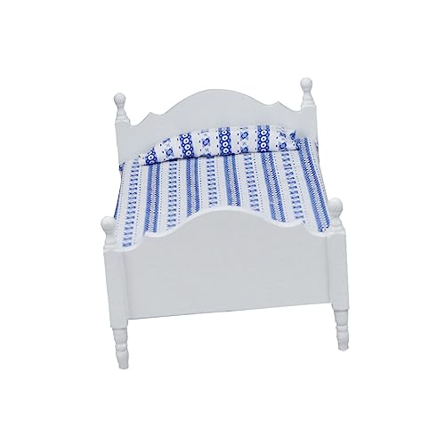 BESTonZON Weißes Einzelbett Mini-Bett-möbel-Ornament Mini-einzelbett-Modell Mini Bett Modell Miniaturmöbel Einzelbett Minibett Für Puppenhaus Kleines Bettmodell Kleine Bettmöbel Stoff BESTonZON Weißes Einzelbett Mini-Bett-möbel-Ornament Mini-einzelbett-Modell Mini Bett Modell Miniaturmöbel Einzelbett Minibett Für Puppenhaus Kleines Bettmodell Kleine Bettmöbel Stoff von BESTonZON