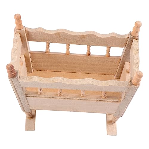 BESTonZON Wiegenbett Modell Mini- Puppenmöbel Modelle Puppenstubenmöbel Mini-Puppenhausmöbel Miniatures holzspielzeug Dollhouse Furniture Zubehör für Minihäuser Simulationsmöbel Birke BESTonZON Wiegenbett Modell Mini- Puppenmöbel Modelle Puppenstubenmöbel Mini-Puppenhausmöbel Miniatures holzspielzeug Dollhouse Furniture Zubehör für Minihäuser Simulationsmöbel Birke von BESTonZON