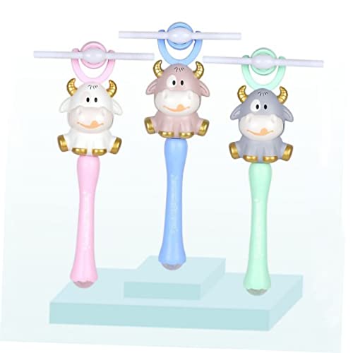 BESTonZON Windmühlen-Leuchtstab Tierfiguren Hahn Figur hängend Menschen Fairy Wand mitgebsel Kindergeburtstag kinderspielzeug drehbare Windmühle Partei leuchtende Windmühle Plastik von BESTonZON