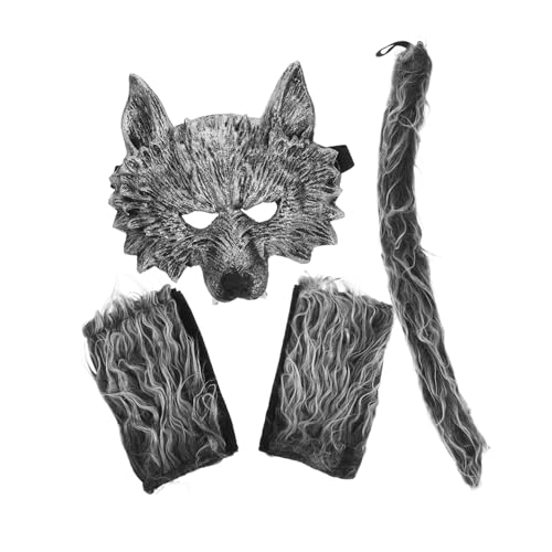 BESTonZON Wolf Kostüm Teilig mit Maske und Handschuhen Langlebige Cosplay Accessoires für Halloween Karneval und Tierkostüm Partys Komfortabel und Vielseitig für Erwachsene BESTonZON Wolf Kostüm Teilig mit Maske und Handschuhen Langlebige Cosplay Accessoires für Halloween Karneval und Tierkostüm Partys Komfortabel und Vielseitig für Erwachsene von BESTonZON