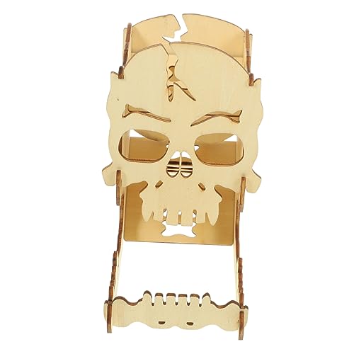 BESTonZON Würfel Spiel Tablett Holz Würfel Dispenser Prop Schädel Würfel Roller Tragbare BESTonZON Würfel Spiel Tablett Holz Würfel Dispenser Prop Schädel Würfel Roller Tragbare von BESTonZON