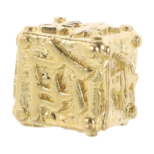 BESTonZON Mini-würfelset Mit Chinesischen Schriftzeichen Messingwürfel Für Brettspiele Coole Rollenspielwürfel Mahjong- Elegante Party-Requisite BESTonZON Mini-würfelset Mit Chinesischen Schriftzeichen Messingwürfel Für Brettspiele Coole Rollenspielwürfel Mahjong- Elegante Party-Requisite von BESTonZON