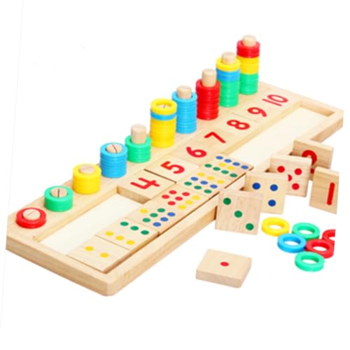 BESTonZON Lernen Sie Holzzahlen Zu Zählen Lernspielzeug Für Kinder Jungen Und Mädchen Mathematik-lernspiel von BESTonZON
