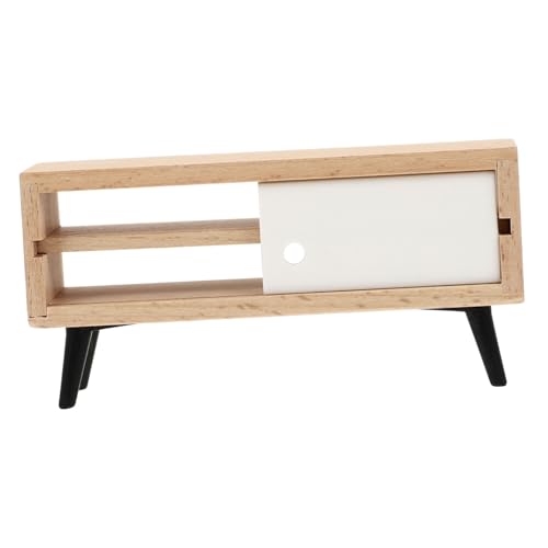BESTonZON Zubehör Für Puppenhäuser Für Mini-Layout-Requisite Vortäuschen Spielmöbel Möbelzubehör Kinderspielzeug Puppenhaus-tv-Schrank Tv- Plastik von BESTonZON