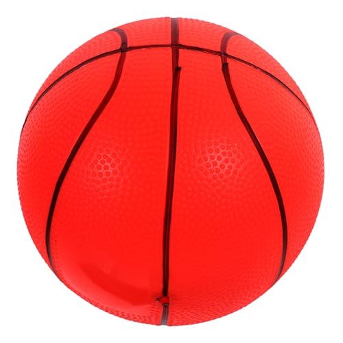 BESTonZON aufblasbarer Hüpfball Basketball für Kleinkinder Outdoor-Basketballtraining Sport und Unterhaltung trainieren Ballspielzeug Basketball-Jungs PVC rot von BESTonZON