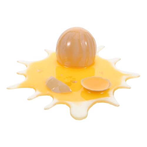 BESTonZON gefälschtes Aprilscherz Lustige Eier Prank Kreative Spielzeuge Eier für Scherze Unterhaltungsspielzeug Wachteleier Ei beißt gefälschte Spielzeuge Plastik Yellow von BESTonZON