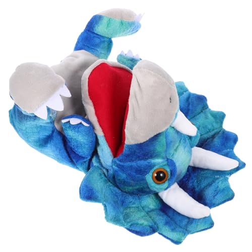 BESTonZON handpuppe plüsch handpuppe interaktives Puppen kinderpuppe Fantasiespielzeug Hand Puppet Tiere Roboter Marionette Kinderaccessoire Lustige Plüschhandpuppe Blue von BESTonZON