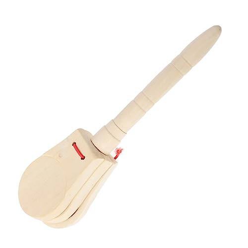BESTonZON -kastagnetten Kleine Kastagnette Kreative Percussion-kastagnette Pädagogische Kastagnette Musikalische Kastagnette Interessantes Instrument Holz von BESTonZON