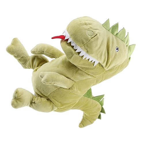 BESTonZON kindergeburtstags mitgebsel Tierhandpuppe Handspielpuppe Toys Geschichte erzählende Marionette Handpuppen für Kleinkinder 1-3 Tierpuppe Tierkopfpuppe PP Baumwolle Green von BESTonZON