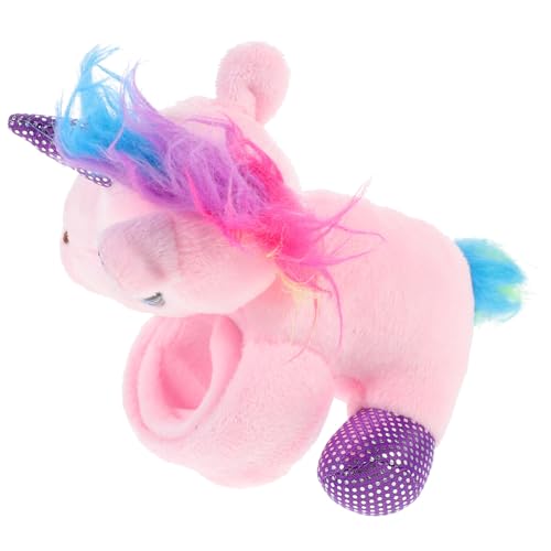 BESTonZON Kuscheltier Einhorn Üsch Einhorn Slap Armband Lustiges Einhorn Kinderarmband Mit Cartoonartigen Mustern Kuscheliges Party Für Perfekt Für Geburtstagsfeiern Und Veranstaltungen von BESTonZON