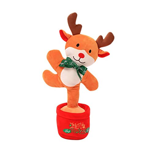 BESTonZON weihnachtliches singendes weihnachtsdeko beschwertes Kuscheltier ausgestopft gefülltes Hirschspielzeug Weihnachts deko Weihnachtsbaum sprechendes singendes BESTonZON weihnachtliches singendes weihnachtsdeko beschwertes Kuscheltier ausgestopft gefülltes Hirschspielzeug Weihnachts deko Weihnachtsbaum sprechendes singendes von BESTonZON