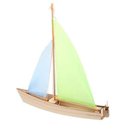 Hölzerner Segelboot Bausatz für DIY Modell Holzspielzeug Kreativität und Motorischen Fähigkeiten Puzzle für Kindergarten und Zuhause von BESTonZON