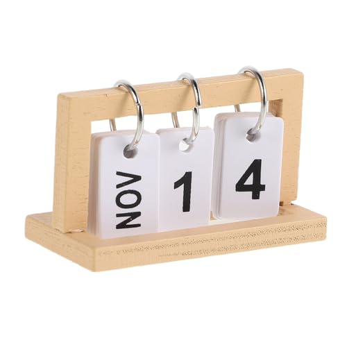 BESTonZON Puppenhaus Tischkalender 2025 Mini Kalender Kalender Für Tiny House Rollenspiel von BESTonZON