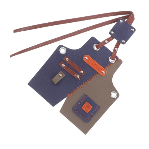Puppenhausschürze Farbverpackungschürze Layout -versorgung Mini Schürze Arbeiten Sie Acron Accessoire Layout Mini Schürze Miniatur -schießquote Modellaufnahmen Accessoire Pu-Leder von BESTonZON