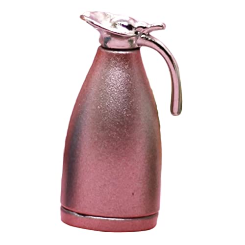 Thermoskanne Dekoration Mini Wasserkocher Küche Mini-wasserkocher Mini-Foto-Requisite Simulation Mini-wasserkocher Mini-krug-Modell Wasserkocher Ornament Mini-Topf Metall Rosa BESTonZON von BESTonZON