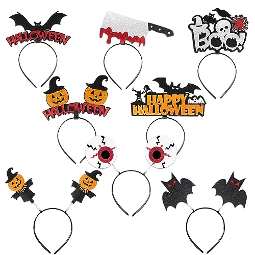 BETESSIN 8pcs Halloween Haarreifen Kinder Erwachsene Haarbänder Glitzer Kürbis Stirnband Fledermaus Filz Haarschmuck Haar Accessoires Karneval Party Cosplay BETESSIN 8pcs Halloween Haarreifen Kinder Erwachsene Haarbänder Glitzer Kürbis Stirnband Fledermaus Filz Haarschmuck Haar Accessoires Karneval Party Cosplay von BETESSIN