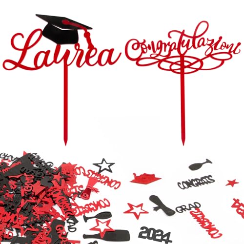 Laurea Congratulazioni Cake Topper mit Streudeko von BETESSIN