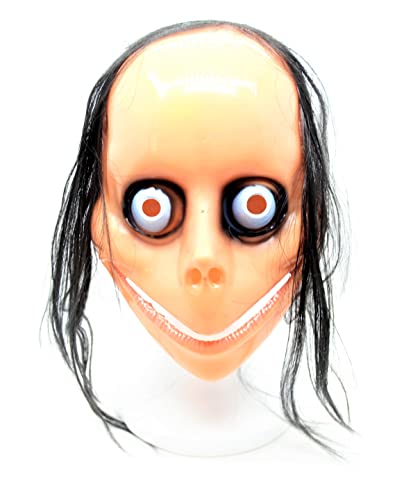 BETTER WITH FRIENDS Momo, das schreckliche Mädchen aus dem Internet. Der böse Online-Stalker Halloween-Maske BETTER WITH FRIENDS Momo, das schreckliche Mädchen aus dem Internet. Der böse Online-Stalker Halloween-Maske von BETTER WITH FRIENDS