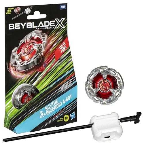 Beyblade X Scythe Incendio 4-60T Starter Pack Kreisel und Starter Beyblade X Scythe Incendio 4-60T Starter Pack Kreisel und Starter von Hasbro