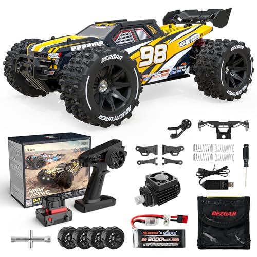 BEZGAR HP141S Schnelle RC-Autos 76 KM/H – Ferngesteuerte Autos im Maßstab 1:14 für Erwachsene, RC-Trucks 4x4 Offroad wasserdicht, Hobby-Offroad-RC-Elektroauto, bürstenlose RC-Autos für Erwachsene BEZGAR HP141S Schnelle RC-Autos 76 KM/H – Ferngesteuerte Autos im Maßstab 1:14 für Erwachsene, RC-Trucks 4x4 Offroad wasserdicht, Hobby-Offroad-RC-Elektroauto, bürstenlose RC-Autos für Erwachsene von BEZGAR
