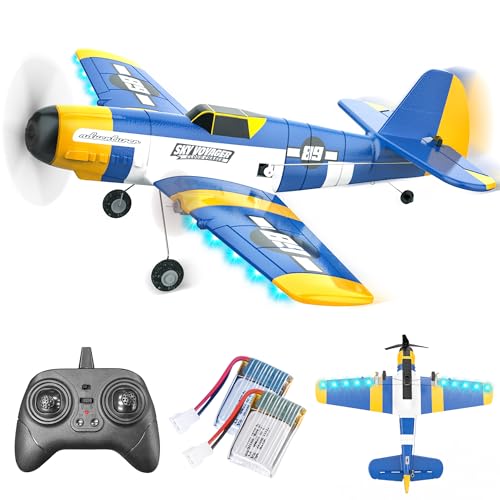 BEZGAR HQ089 3-Kanal RC Flugzeug, 6-Achsen-Gyro 2.4GHz Flugzeug ferngesteuert, ferngesteuerte Flugzeuge Remote Control Plane einfache Steuerung für Anfänger, Kinder, Erwachsene von BEZGAR