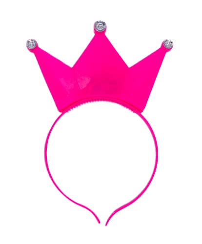 BF Souvenirs 1x LED Haarreif KRONE - blinkend und leuchtend, Prinzessin, König, Party Karneval Geburtstag Motto Party Fasching von BF Souvenirs