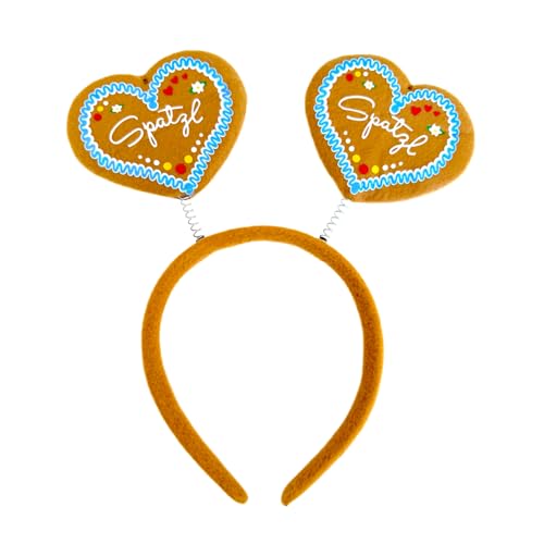 BF Souvenirs Party Haarreif SPATZL mit wackelnden Herzen im Lebkuchenherz-Design/Oktoberfest Volksfest Geburtstag Bayern Party Hochzeit Fasching Karneval BF Souvenirs Party Haarreif SPATZL mit wackelnden Herzen im Lebkuchenherz-Design/Oktoberfest Volksfest Geburtstag Bayern Party Hochzeit Fasching Karneval von BF Souvenirs