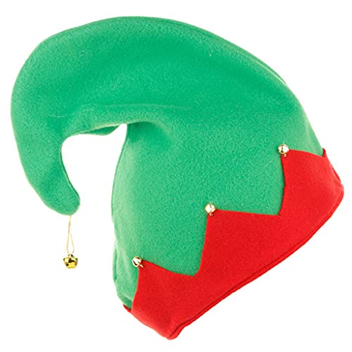BFANGLC Mützen des Weihnachtsmanns Assistent, Plüschmützen, Rot und Grün, gekräuselt, für Weihnachtskostüm-Zubehör BFANGLC Mützen des Weihnachtsmanns Assistent, Plüschmützen, Rot und Grün, gekräuselt, für Weihnachtskostüm-Zubehör von BFANGLC