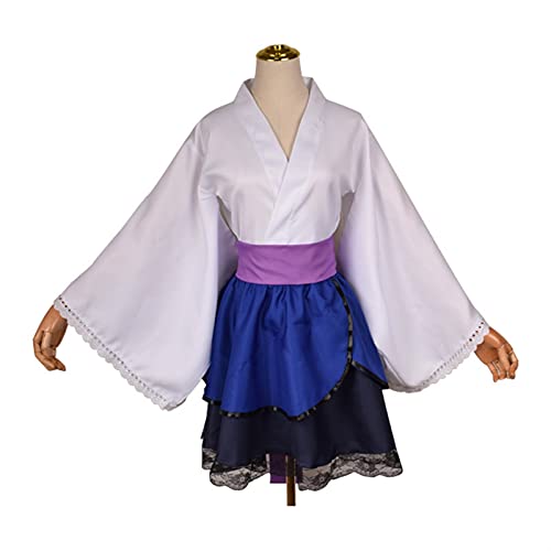 BFBMY Erwachsene Japanisches Kimono Cosplay Akatsuki Wolkendruck Uchiha Sasuke Hyuga Hinata Kostüm Kleid Frauen Mädchen Halloween (Farbe: Sasuke, Größe: XXL) von BFBMY