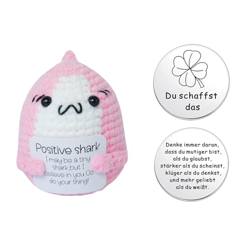 Positive Geschenke Hai Kuscheltier,Emotional Support Shark,Gehäkelte Kuscheltiere Emotionales Positives Häkelhai-Geschenk mit Pocket Hug,Kleine Unterstützungstier Gehäkeltes für Hai-Liebhaber Frauen Positive Geschenke Hai Kuscheltier,Emotional Support Shark,Gehäkelte Kuscheltiere Emotionales Positives Häkelhai-Geschenk mit Pocket Hug,Kleine Unterstützungstier Gehäkeltes für Hai-Liebhaber Frauen von BFUZXY