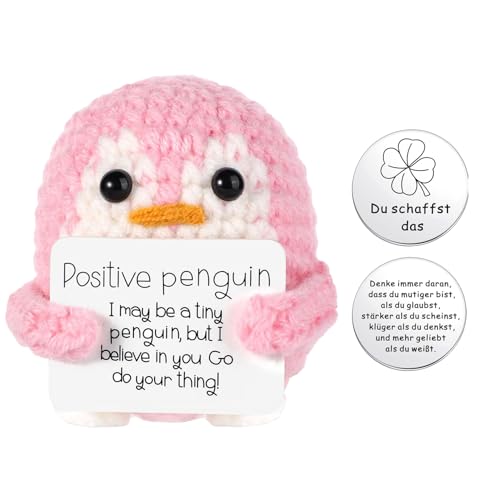 BFUZXY Positive Pinguin Geschenk,6.5CM Mini Geschenke Pinguine mit Karte Positiver Pinguin,Aufmunterung Geschenke für Freundin,Pocket Hug Kleine Doll Schildkröte (Rosa) BFUZXY Positive Pinguin Geschenk,6.5CM Mini Geschenke Pinguine mit Karte Positiver Pinguin,Aufmunterung Geschenke für Freundin,Pocket Hug Kleine Doll Schildkröte (Rosa) von BFUZXY