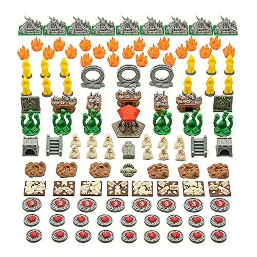 BG Expansions – Komplettes Upgrade-Kit für Cthulhu: Death May Die | 117 Teile für Basisspiel und Staffel 2 | Token, Portale und Premium-Zubehör BG Expansions – Komplettes Upgrade-Kit für Cthulhu: Death May Die | 117 Teile für Basisspiel und Staffel 2 | Token, Portale und Premium-Zubehör von BG Expansions